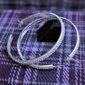 Sophia Collection Large Double RS Hoop Earrings